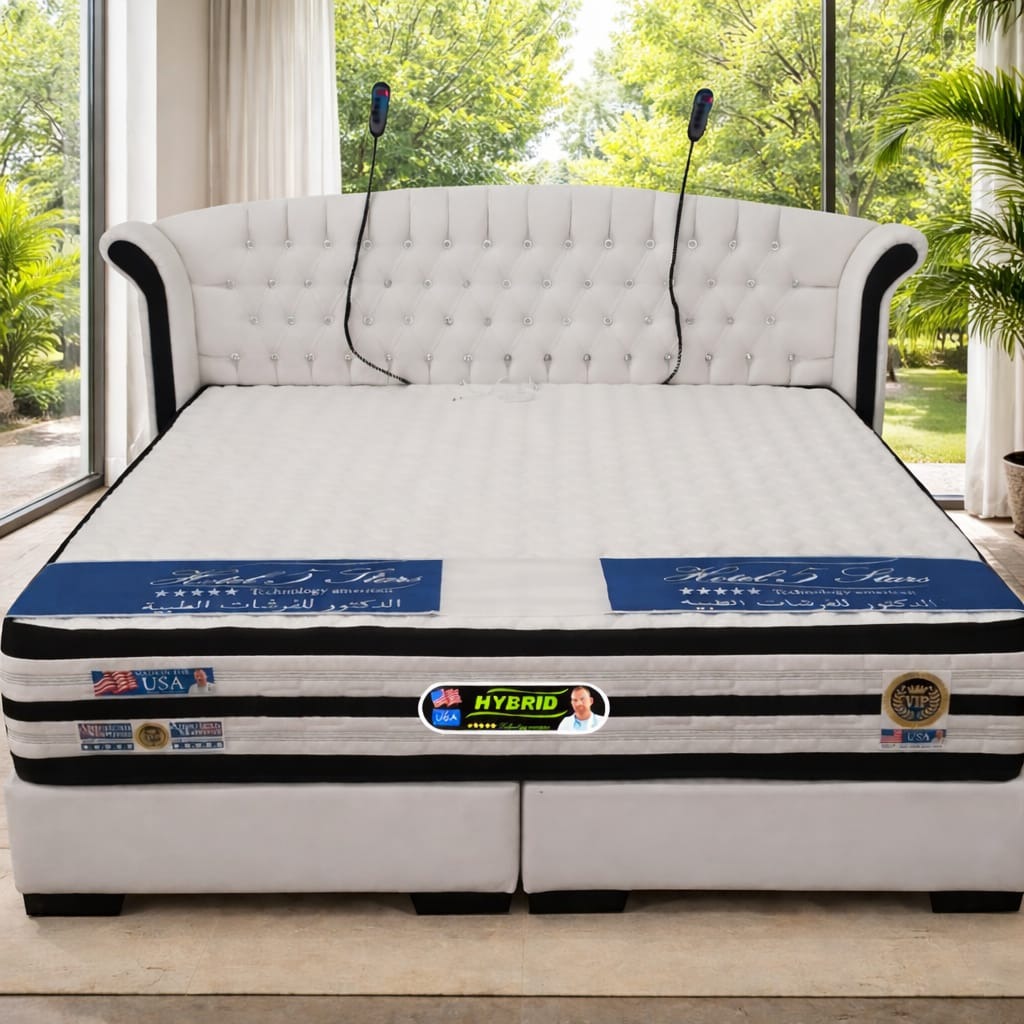 فرشة الهايبرد الفندقية (مجوز 200*200 ,180*200 , 170*190)